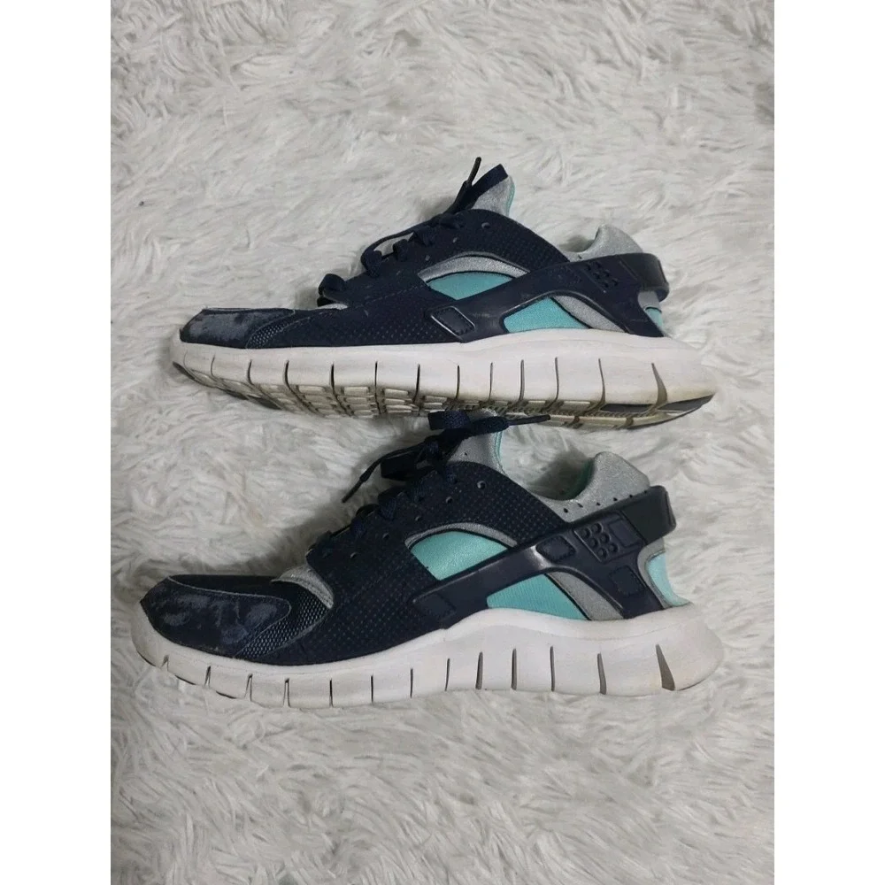 Nike Air Huarache Blue Force Diffused Blue Teal‎ Men size 8 Basketball Gym Work